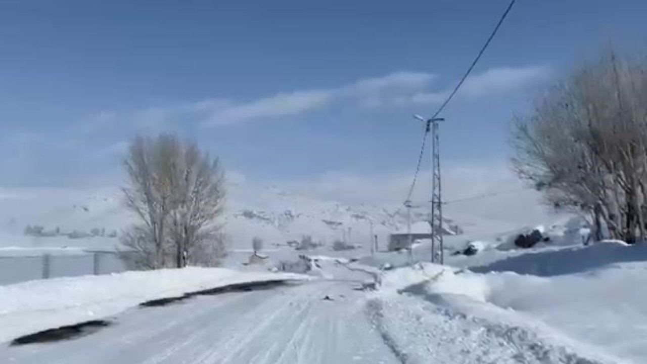 Ağrı’da etkili olan kar yağışı kenti beyaza boyadı