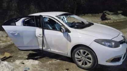 Araç içinde patlama panik yarattı