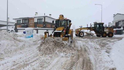 Aziziye’de karla mücadele seferberliği