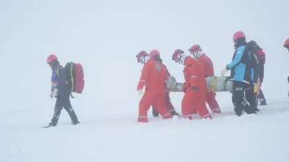 Çığ tatbikatı başarıyla tamamlandı