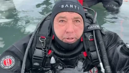 Çıldır Gölü’nde 6 Şubat depremi anısına dalış yaptılar