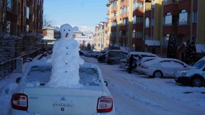 Erzurum beyaza büründü