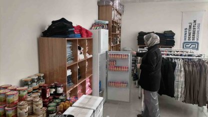 Adliye sosyal market hizmete açıldı
