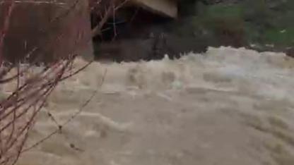 Karların erimesiyle dereler coştu