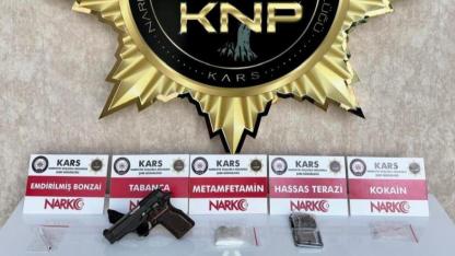 Kars’ta uyuşturucu ve silah ele geçirildi