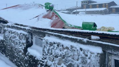 Kars’ta kar ahırları çökertti