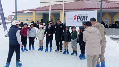 Tekman’da buz pateni hayali gerçek oldu