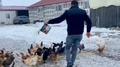 Köylerde kışın sıcak yüzü