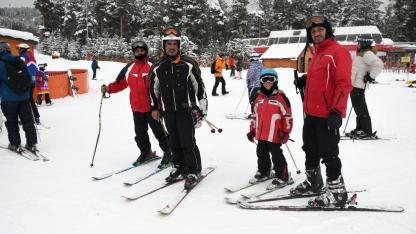 Kristal kar üzerinde hafta sonu mesaisi