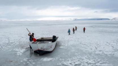 Nazik Gölü’nde belgesel çalışma
