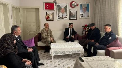 Şehit aileleri ve gazilere ramazan öncesi ziyaret