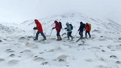 Süphan Dağı tırmanışına hava muhalefeti engeli