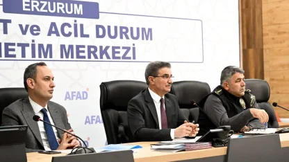 Vali Aydın Baruş başkanlığında, afet ve acil durum toplantısı yapıldı