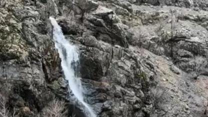 Yağışlar şelaleyi coşturdu