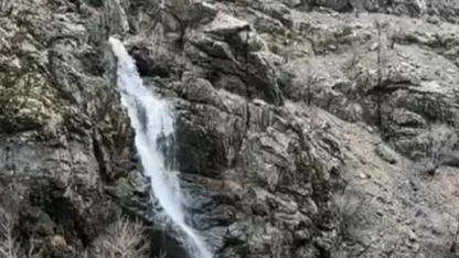 Yağışlar şelaleyi coşturdu