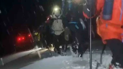 Ağrı Dağı’nda zirve tırmanışı yarıda kaldı