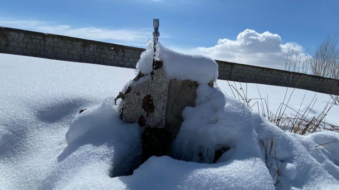 Ağrı’da dondurucu soğuklar etkisini sürdürüyor