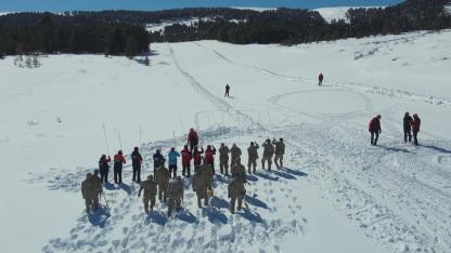 Ardahan’da gerçeğini aratmayan çığ tatbikatı