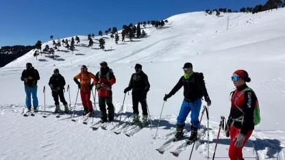 Dağ kayağı ileri seviye eğitimi tamamlandı