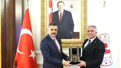 Erzurum Baro Başkanı Öner, Bakan Çiftçi’yi ziyaret etti