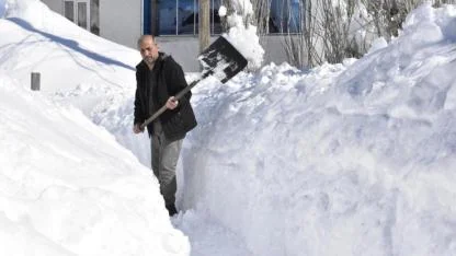 Kar tünelleriyle günlük yaşam