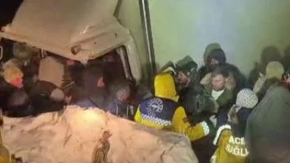 Kar ve fırtına kazaya yol açtı