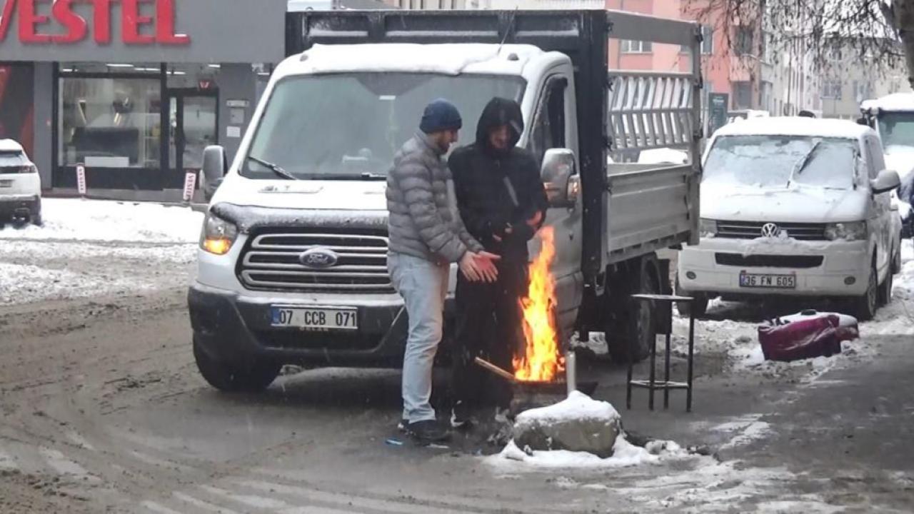 Kars eksi 15’i gördü: Baharda Sibirya soğukları etkili oluyor