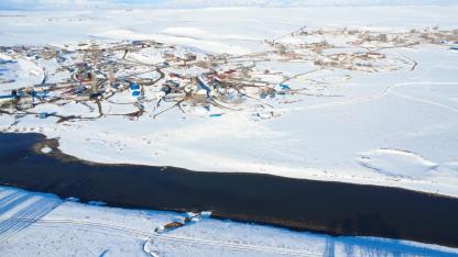 Kars'ta drone ile masalsı görüntüler