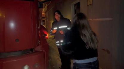 Anahtar kapının üzerinde unutuldu, kapıyı itfaiye açtı