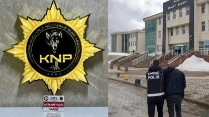 Kars’ta metamfetamin ile yakalanan şahıs tutuklandı