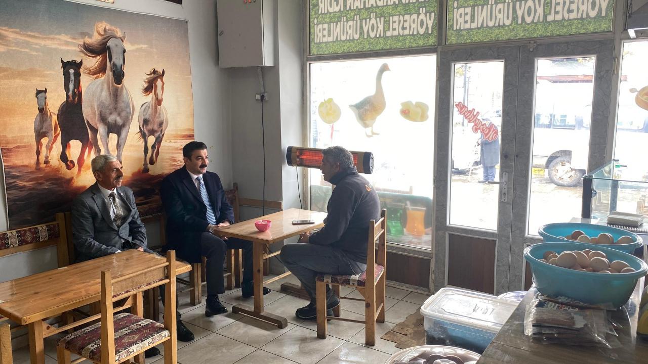 Kaymakam Akköz, esnafı ziyaret etti