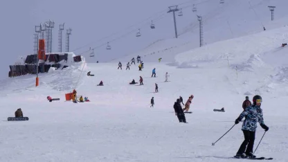 Palandöken bayramda cıvıl cıvıl