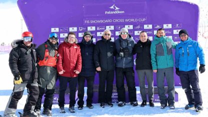 Erzurum’da uluslararası snowboard heyecanı