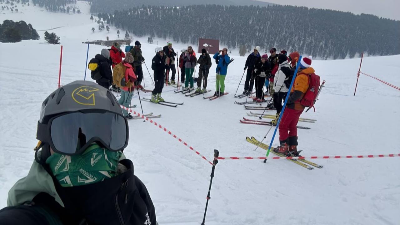 Sarıkamış’ta dağ kayağı hakemleri yetişti
