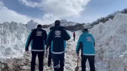 Zorlu kış şartlarında acil kurtarma operasyonu