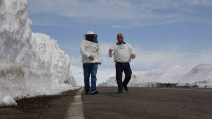 Bülbülhan geçidi için arıcılar ayakta