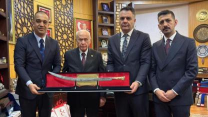 MHP Erzurum teşkilatından Bahçeli’ye ziyaret