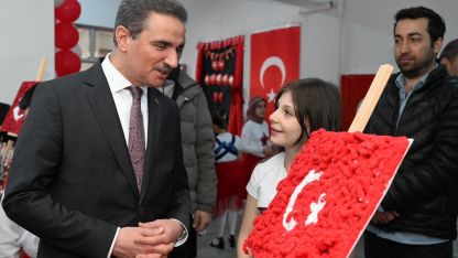 Çocuklardan anlamlı "bayrak" vurgulu çalışma