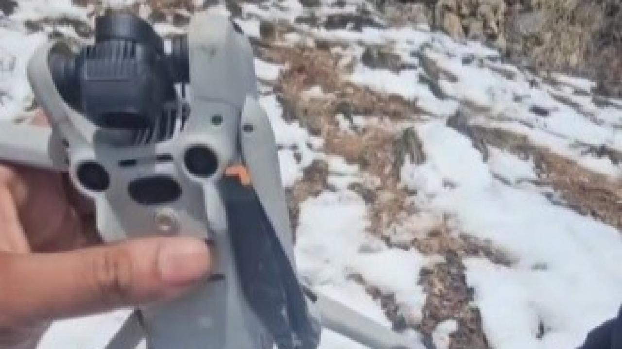 Drone kartala yem oldu