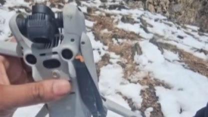 Drone kartala yem oldu