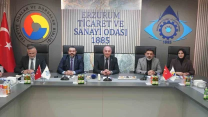 ERSİAD heyetinden ETSO’ya ziyaret: Erzurum’un stratejik önemi masaya yatırıldı