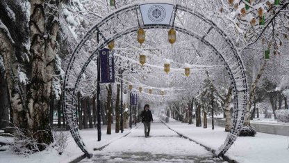 Erzurum’da kar kenti yeniden beyaza bürüdü