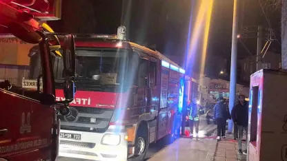 Erzurum’da metruk binada korkutan yangın