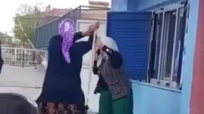 Iğdır’da okul bahçesinde gergin anlar