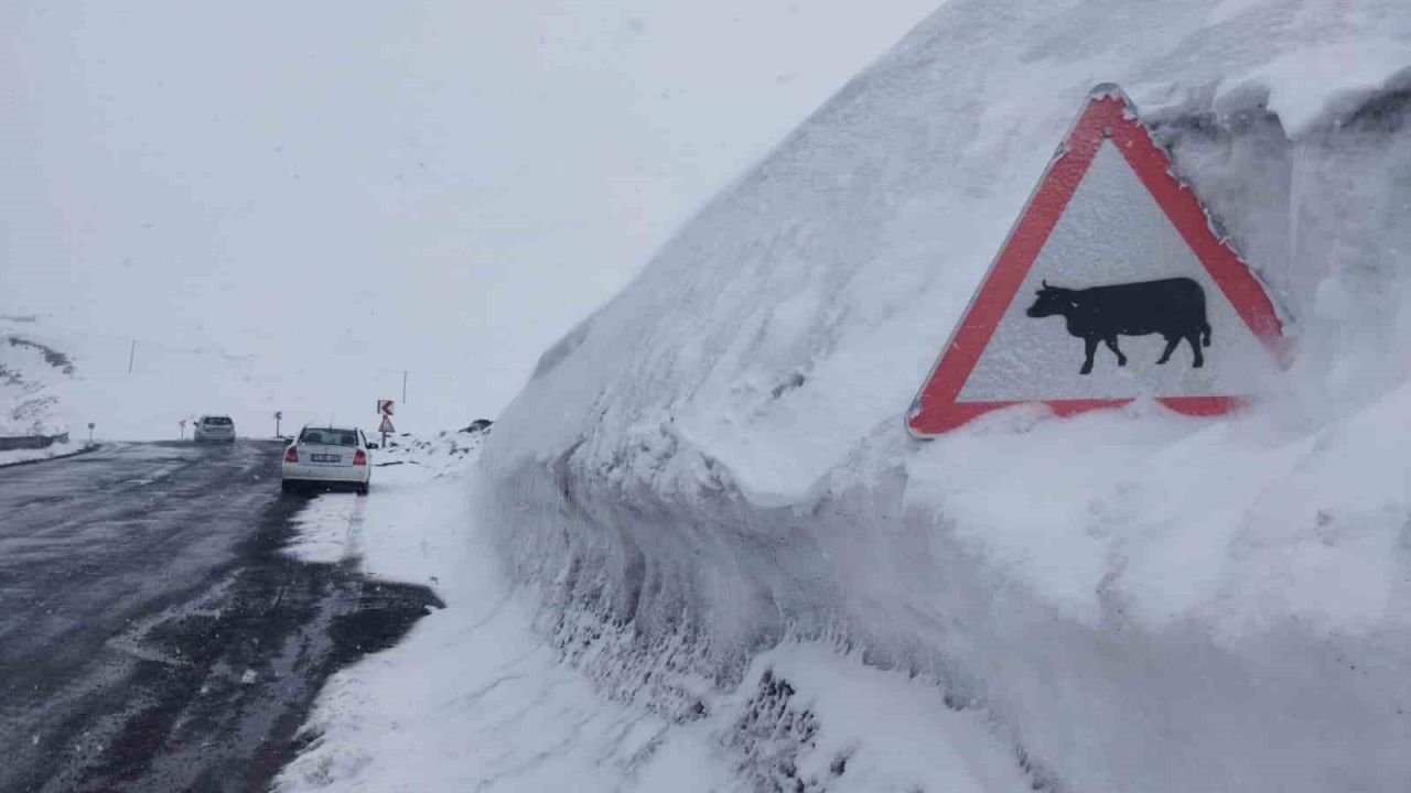 Kar kalınlığı tabela boyunu geçti