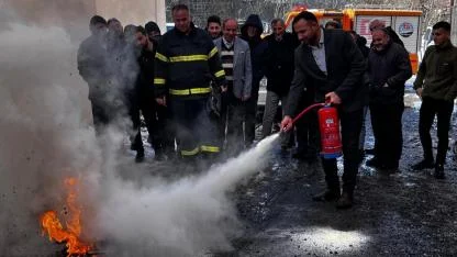 Kars’ta müftülük personeline yangın farkındalık eğitimi