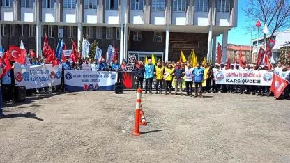 Kars’ta, okulda şiddete karışı ortak haykırış yükseldi