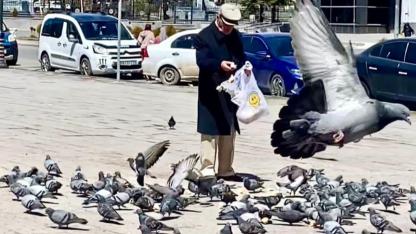 Kars’ta yürek ısıtan görüntü