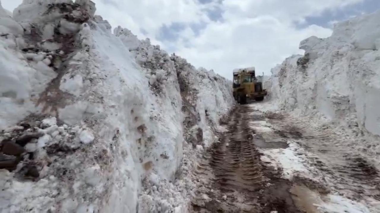 Nisan ortasında kar mesaisi