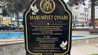 Okul saldırılarında ölenler için "Masumiyet Çınarları" dikildi